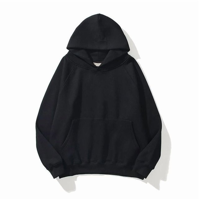 Sudadera con capucha holgada de manga larga con bolsillo tipo canguro y hombros caídos para mujer