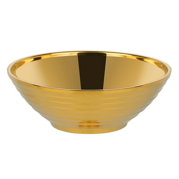 Gold Ramen Bowl Containers for Food Salad Bowl Japanese Style Ramen Bowls 18*18*6.3cm Golden