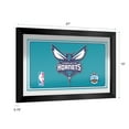 thumbnail image 3 of Charlotte Hornets Logo Ready-To-Hang Black Framed Wall Mirror, 3 of 4
