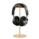 thumbnail image 1 of Soporte para auriculares, soporte para auriculares de madera de nogal y aluminio, soporte para auriculares para juegos de nogal natural con base sólida y pesada para todos los tamaños de auriculares (negro) Zhivalor OTTO-LQ-0429, 1 of 6