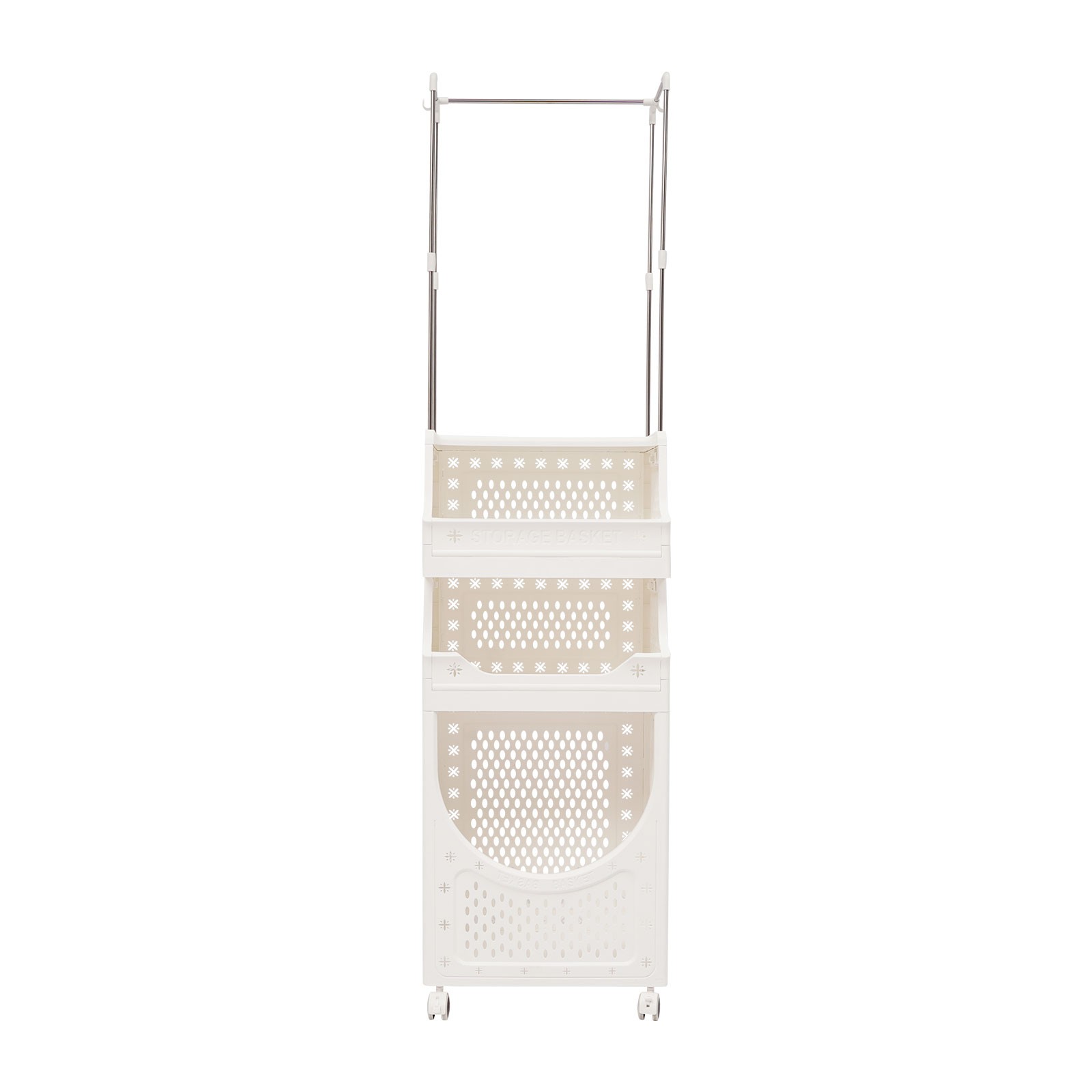 4 Tiers 30*40*157cm Laundry Basket Laundry Hamper Cart Dirty Clothes Hamper