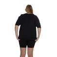 thumbnail image 2 of BILLIONHATS 24 Pack Womens Oversized Cotton T-Shirts, Crew Neck Short Sleeve Baggy Loose Tops Oversize Tees Color Black, Size 2X-Large, 2 of 5