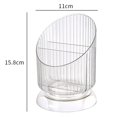 thumbnail image 2 of Makeup Brush Holder Organizer, Transparent Makeup Brush Storage Holder with 3 Open Slot Makeup Countertop Organizer for Bathroom Bedroom Desktop Vanity(White), 2 of 18