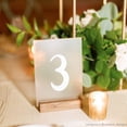 thumbnail image 6 of UNIQOOO 20 Pack Frosted Acrylic Sign Acrylic Wedding Table Numbers, 5 x 7 inch, DIY Acrylic Sheet for for Wedding Table Number Holder, Table Display Stand Signs for Party Events, Office, 6 of 6