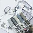 thumbnail image 2 of Ecoline Liquid Watercolour Brush Pen Set, 5-Colors, Grey, 2 of 4