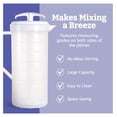 2-Quart Blue Mixing Pitcher with Plunger – BPA-Free Plastic Pitcher for ...