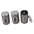 thumbnail image 1 of 3 Pcs Rice Storage Bin, Food Sealed Jar Rice Storage Container with Visible Window Stainless Steel Coffee Container Sealing Food Container Bin Cereal Jar for Kitchen, 1 of 7