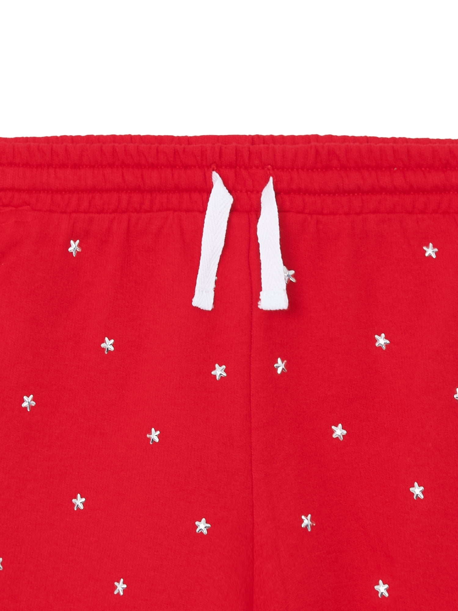 Way To Celebrate Girls Patriotic Americana Short with Studs, sizes 4-18
