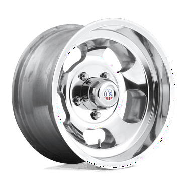 US Mag 1PC Cast Aluminum Rim U101 15X10 5X4.75 HL-POLISH -50MM, U10115006135