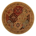 thumbnail image 3 of Unique Loom Edinburgh Collection Area Rug - Tulip (6' 1" Round Tan/Red), 3 of 7
