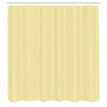 thumbnail image 2 of Ambesonne Geometric Shower Curtain, Striped Square Chessboard, 69"Wx84"L, Pastel Yellow Off White, 2 of 4
