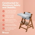 thumbnail image 3 of hauck Alpha+ Grow Along Wooden High Chair w/Grey Tray Table & Cushion, 3 of 12