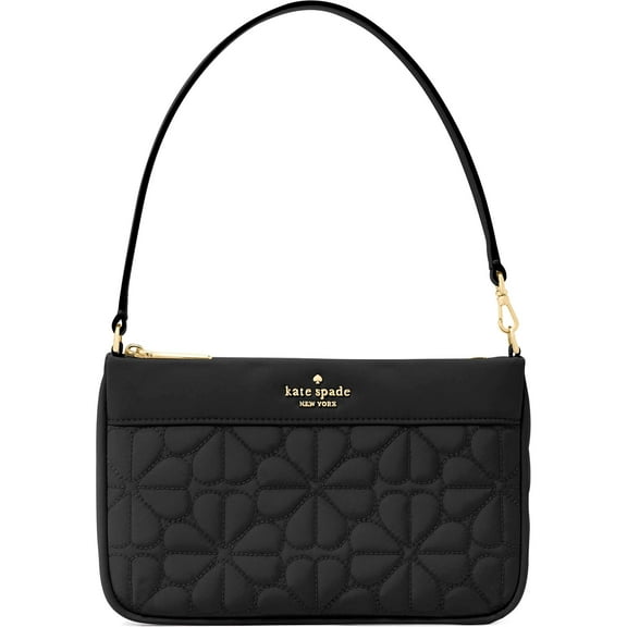 Kate Spade New York Women's Quilted Fabric Small Convertible Wristlet (Black)
