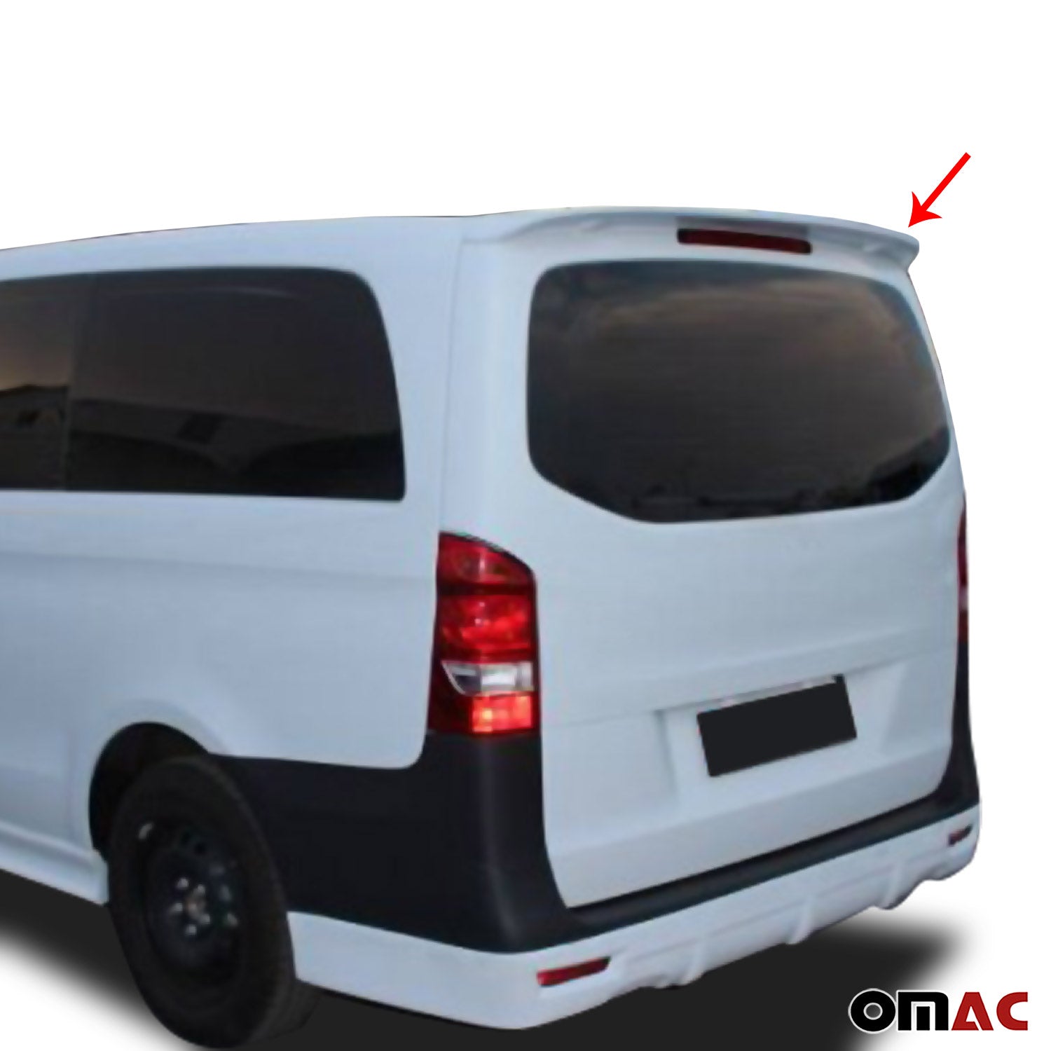 OMAC Front Bumper Lip Splitter For Mercedes Metris 2016-2024 – ABS Black, Performance