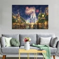 thumbnail image 5 of The Nighttime Splendor of Main Street U.S.A Cinderella Castle Picture Print Canvas Poster Wall Paint Art Posters Decor Modern Home Artworks Gift 24x36inch(60x90cm), 5 of 6