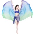 thumbnail image 1 of Size Plus Belly Dance Gradient Scarf Hand-thrown Yarn Dance Performance Scarf Shawls, 1 of 3
