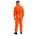 thumbnail image 4 of Choomomo Men's Work Overall Uniform Working Coveralls Jumpsuits Welding Suit Car Repair Workshop Mechanic Orange 195/5XL, 4 of 7