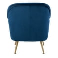 thumbnail image 7 of SAFAVIEH Brienne Mid-Century Arm Accent Chair, Navy Velvet, 7 of 7