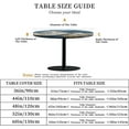 thumbnail image 2 of Round Fitted Tablecloth with Elastic Edge Design Table Cover Waterproof Stain-Resistant Wipeable Table Cloth Best for 38"-42" Round Tables Mountain, 2 of 4