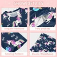 thumbnail image 5 of Unicorn Planet Cozy Soft Long Sleeves Top and Pants 2 Piece Cool Pjs Pajamas Set Sleepwear Size 3-11Y, 5 of 6