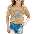 thumbnail image 1 of TZEWGL Casual Shirt For Girl Boy Cute Cartoon Printed Solid Color Short Sleeve Clothes For Infnants size 7-8T, 1 of 4