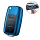 thumbnail image 1 of 1 pieza adecuada para Volkswagen POLO LaVida Sagitar Jetta Bora Tiguan, funda protectora para llave de coche de TPU con patrón de fibra de carbono, 1 of 8