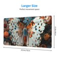 thumbnail image 2 of Kdxio Butterfly and Bloom Beauty Print Large Gaming Mouse Pad,Non-Slip Base,Water Resist Keyboard Pad for Gamer,Office & Home,29.5 x 15.8 in, 2 of 6