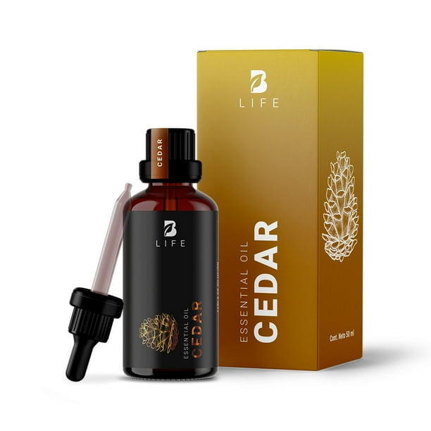 Aceite Esencial De Cedro | 50 ml | Ingredientes Puros y Naturales | Cedar Essential Oil | B Life.