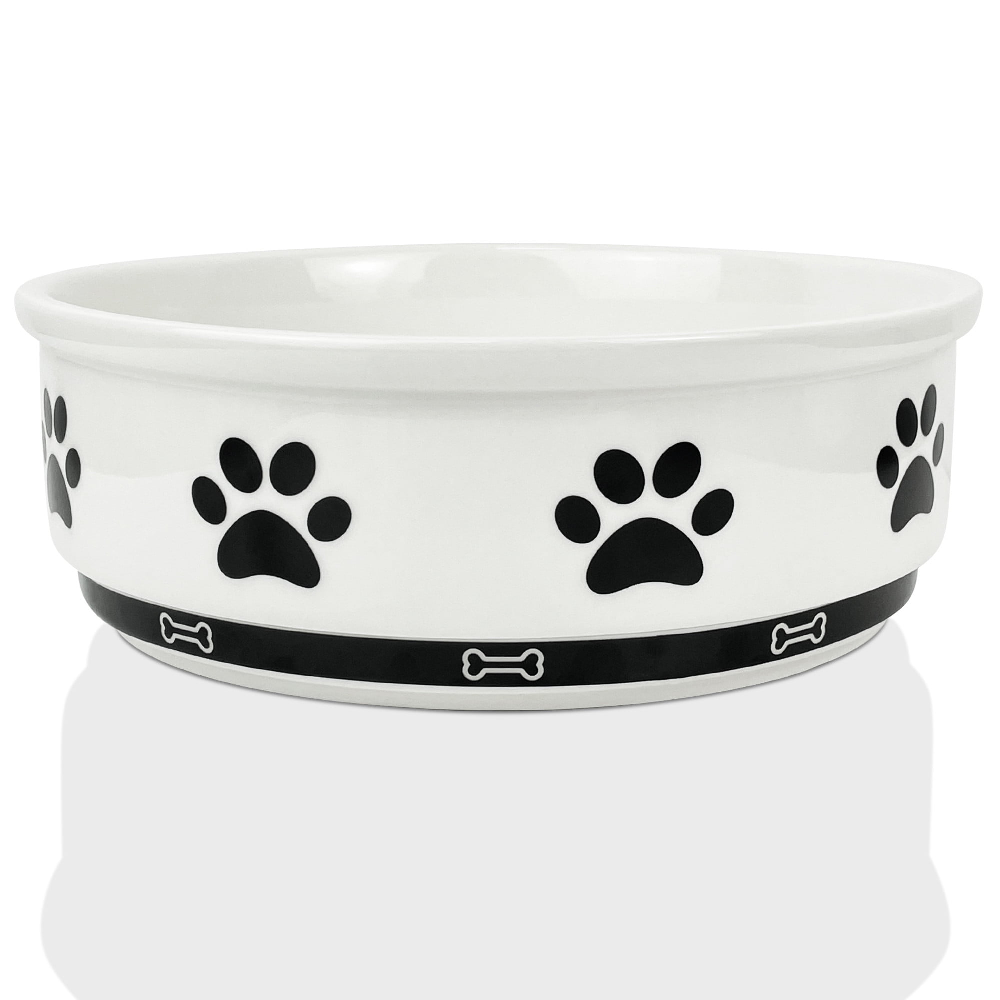 Ptlom Ceramic Pet Bowl for Dogs and Cats, Dog Food and Water Feeding