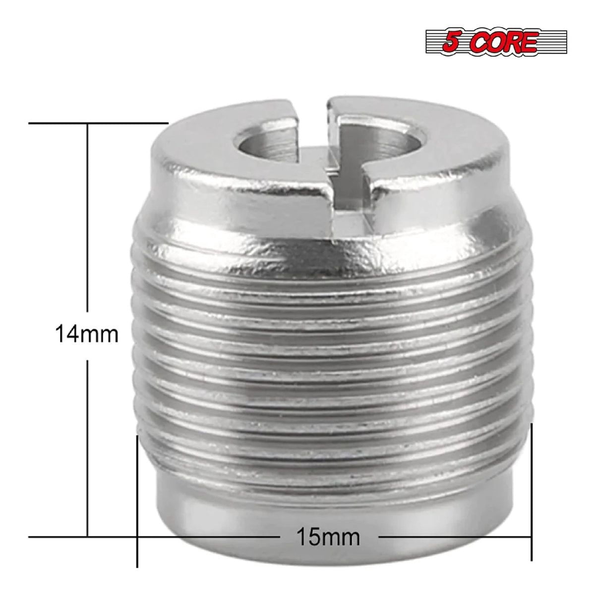 Mic Stand Adapter 12 Pieces 3/8 Female to 5/8 Male Screw Thread Conversion Connector for Microphone Stands Boom Arms Camera Tripod - MS ADP M SLV 38F-58M 12PCS