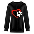thumbnail image 4 of POTETI Women's Sweatshirts Casual Crewneck Long Sleeve Women's Sweatshirts Heart Graphic Tops, 4 of 4