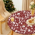 thumbnail image 3 of Round Fitted Tablecloth with Elastic Edge Design Table Cover Waterproof Stain-Resistant Wipeable Table Cloth Best for 42"-46" Round Tables for Outdoor Indoor Christmas, 3 of 4