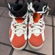 thumbnail image 4 of Ni - ke Jordan 6 Mens size 9 shoes white orange Gatorade/Miami Color basketball sneakers, 4 of 5