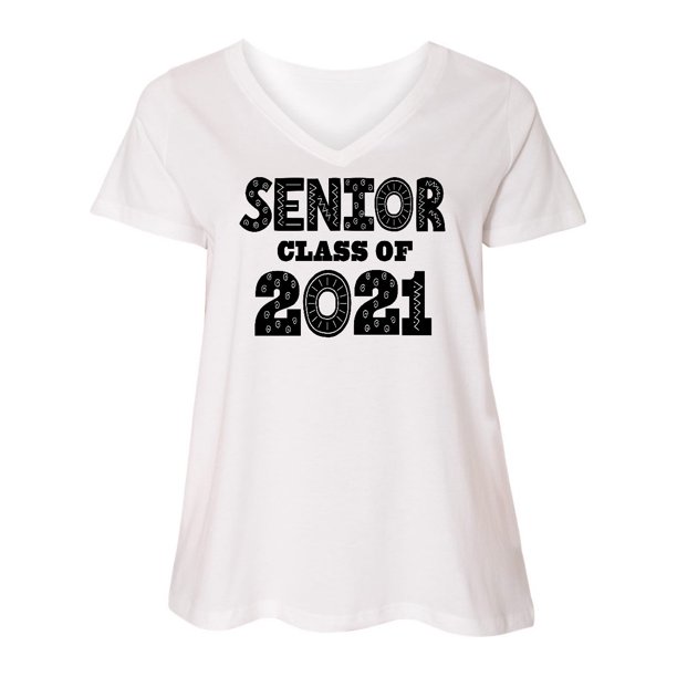 INKtastic - Senior Class Of 2021 School Women's Plus Size V-Neck ...