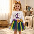 thumbnail image 2 of mgoYE Baby Girl Mardi Gras Outfit Newborn Infant First Mardi Gras Dress Tutu Skirt with Headband Set, 2 of 9