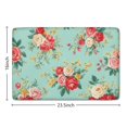 thumbnail image 5 of Pioneer Flower Floral Print Flannel Non Slip Door Rugs,Washable Door Mats Indoor,Decorative Door Mats,Dirt-Resistant and Absorbent Doormat for Entrance,Bedroom,Kitchen,Bathroom,23.5"x16", 5 of 5
