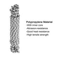 thumbnail image 3 of Uxcell 1Pc Polypropylene Rope Diamond Braid Nylon Cord High Strength 3/8" x 50ft White, Black, 3 of 6