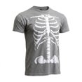 thumbnail image 4 of Men Halloween Skeleton Funny Print T-Shirt, Crew Neck Short Sleeve Slim Fit Novelty Graphic Casual Tee for Trick-or-Treat Daily Street Shopping Outfit(Grey,S), 4 of 4