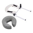 thumbnail image 2 of Almohada facial para mesa de masaje premium, soporte ergonómico portátil, cojín para reposacabezas Gris, 2 of 8