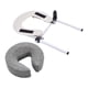 thumbnail image 2 of Almohada facial para mesa de masaje, ergonómica, en forma de U, reposacabezas, transpirable Gris, 2 of 8