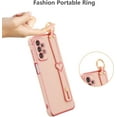thumbnail image 3 of for Samsung Galaxy A23 4G/5G Case with Wristband Kickstand Plating Case Cover Slim Glossy Bling Phone Case Soft TPU Shockproof Bumper Case Luxury Electroplated Case,Pink, 3 of 12