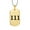 Gold 111, variant on Women Men's Angel Number Statement Necklace 000 Stainless Steel Dog Tag Numbers Pendant Chain Jewelry Gold