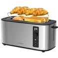 thumbnail image 1 of Anfilank Toaster 4 Slice with Countdown Timer, Extra Wide Slots for Bagels and Waffles, 6 Browning Settings, Removable Crumb Tray, Stainless Steel, 1 of 5