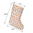 thumbnail image 5 of Christmas Stockings White Gingerbread Man Pattern 3 Pack 14.8 Inch, 5 of 5