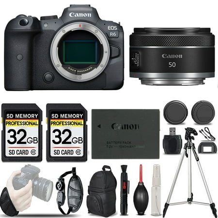 Canon EOS R6 Mirrorless Camera +50mm f/1.8 STM Lens -LOADED KIT