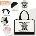 thumbnail image 3 of Bolsa de lona GevguxLuo Highland Cow Print para mujer, 3 of 6