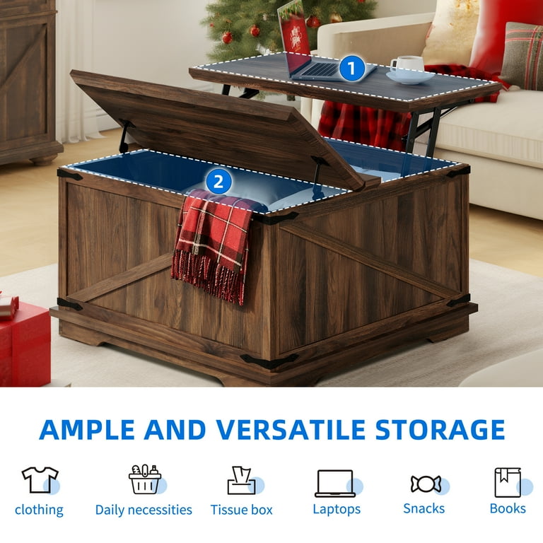 Wooden box center table discount