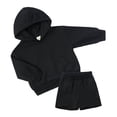 thumbnail image 2 of MKOSPLRT Sweatsuits Kids 2 Piece Outfit Shorts Long Sleeve Hoodies and Elastic Waist Sweat Shorts Solid Causal Running Sets with Pocket, 2 of 3