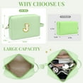 thumbnail image 2 of Gynky Makeup Bag Toiletry Bag Organizer Personalized Initial Make up Cosmetic Bags Travel Essentials for Birthday Christmas Girl Women Girlfriend Teacher Valentines Day Gifts, 2 of 9