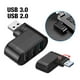 thumbnail image 5 of Cateissary Divisor de concentrador múltiple USB3.0 de 3 puertos, concentrador de expansión de concentrador USB2.0 portátil giratorio ligero, Juegos de teclado y mouse para computadora, 5 of 6